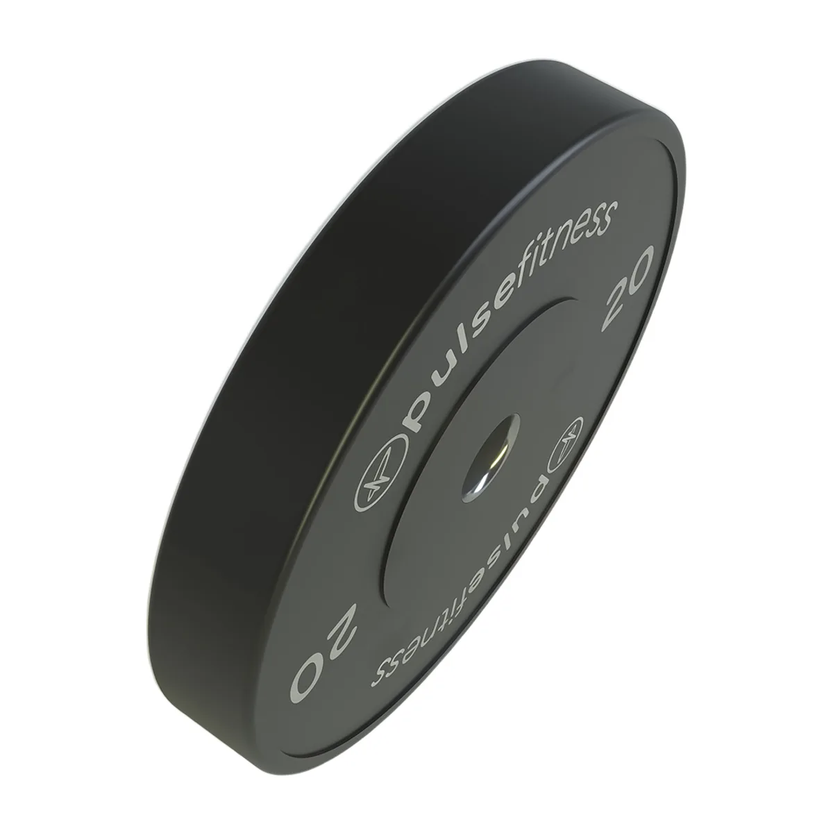 Pulse Fitness UK Classic Training Bumper Plate 20kg Black