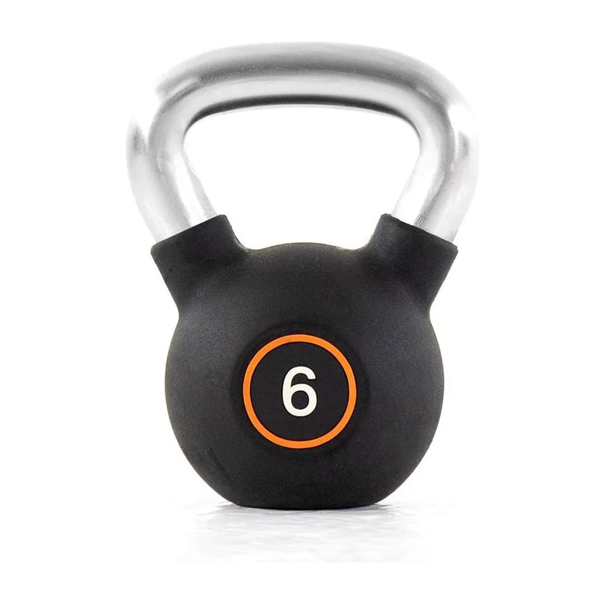 Pulse Fitness UK Club Line Rubber Kettlebell 6kg