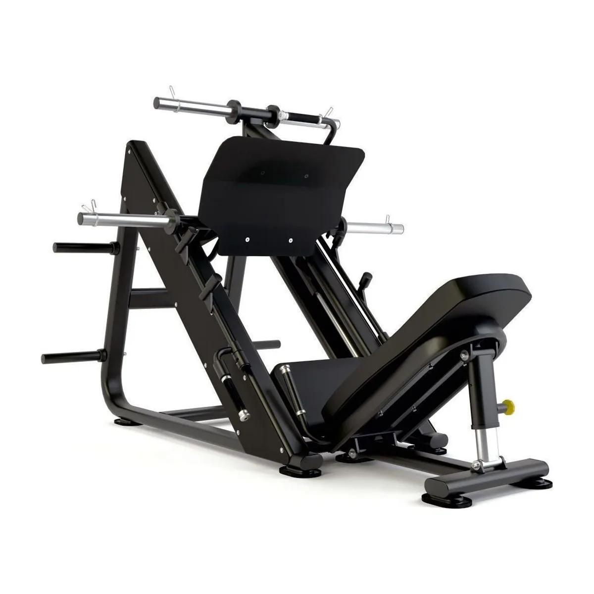 Pulse Fitness UK Club Line Plate-Loaded 45-Degree Leg Press (Black Upholstery)