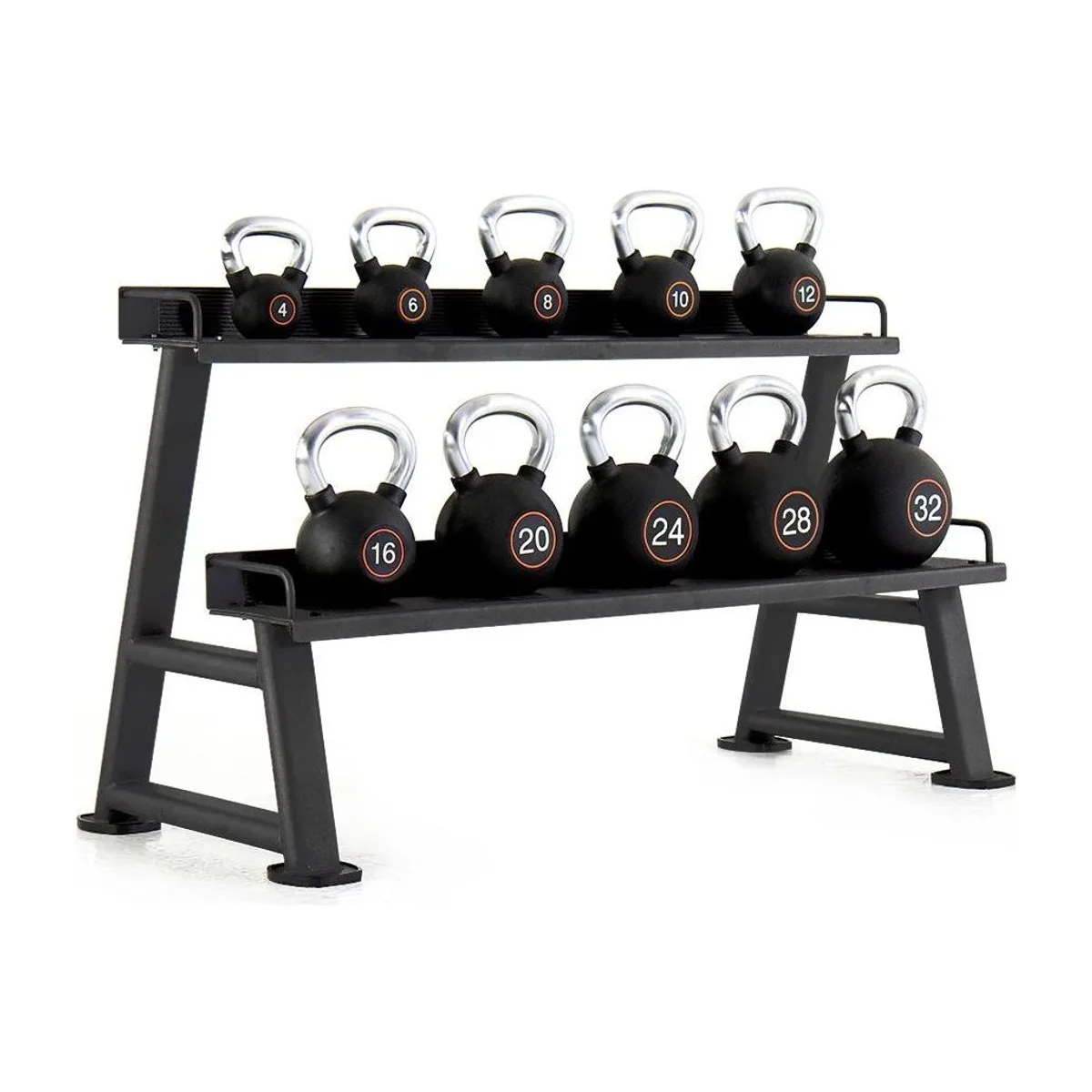 Pulse Fitness UK Club Line Rubber Kettlebell 10kg, view 2