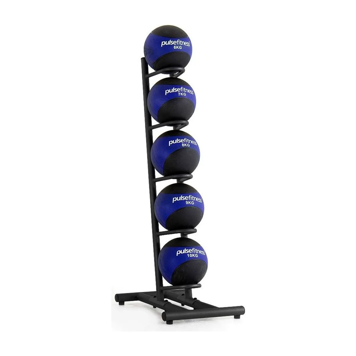 Pulse Fitness UK Club Line Medicine Ball Set on Rack (6-10kg)