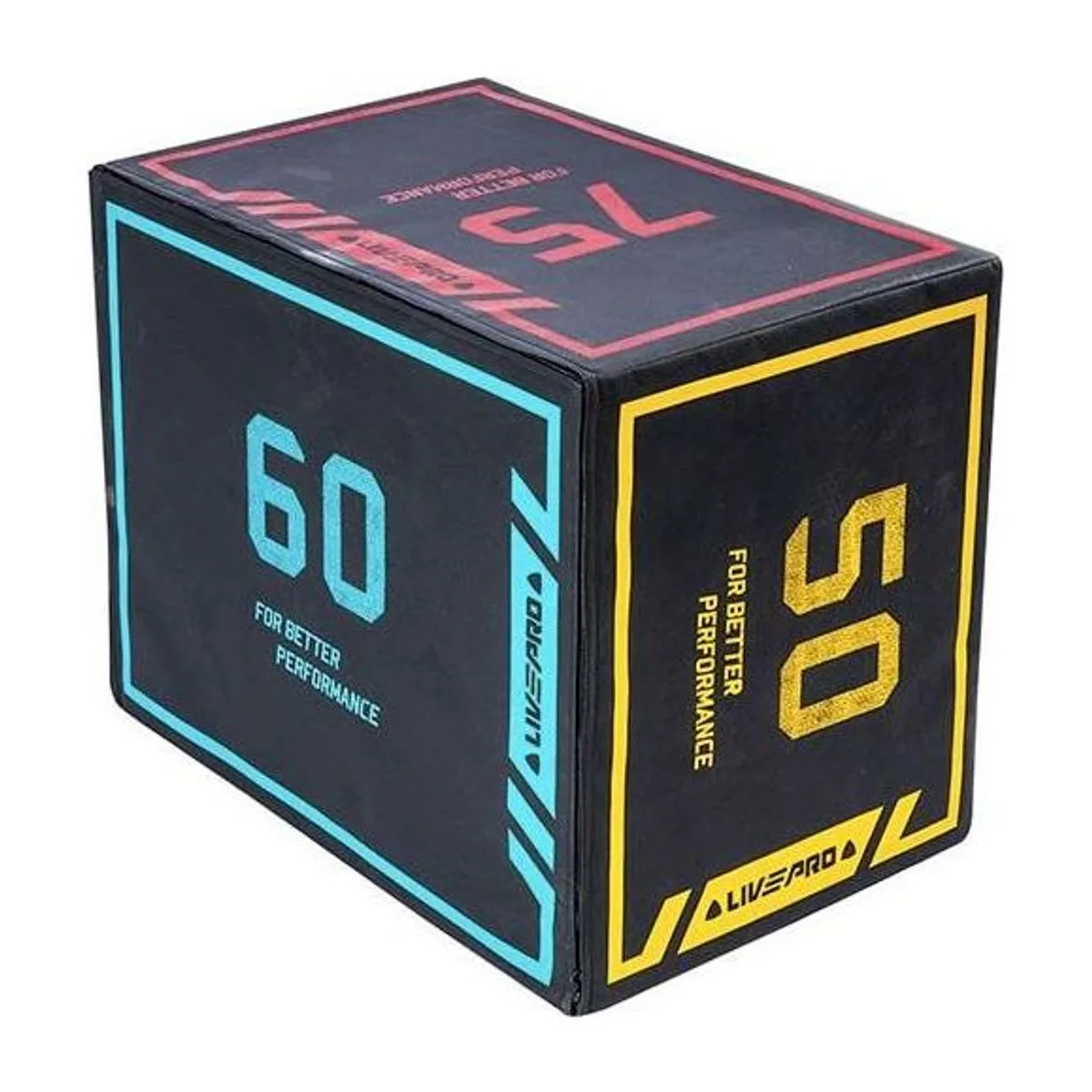 LivePro 3-IN 1 Pro-Duty Soft Plyometric box 51*61*76CM,21KG
