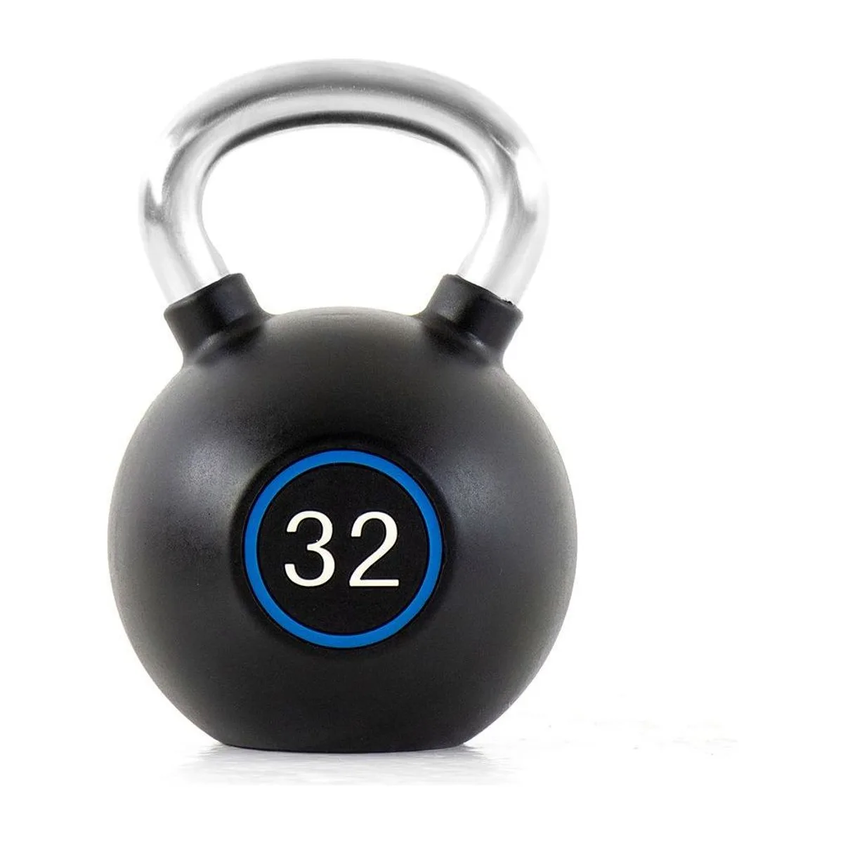 Pulse Fitness UK Premium Polyurethane Covered Kettlebell Set on a Double-Tier (Horizontal) Dumbbell Rack (holds 10 Kettlebells), view 3