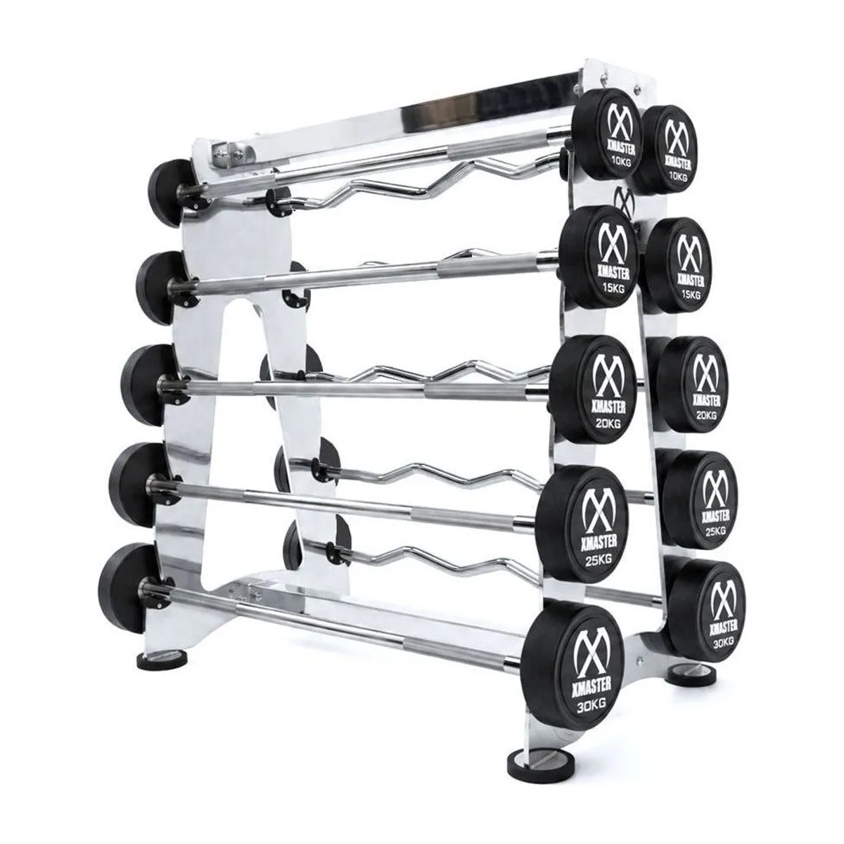 Xmaster Fixed Weight PU Curl Barbell 10kg, view 2