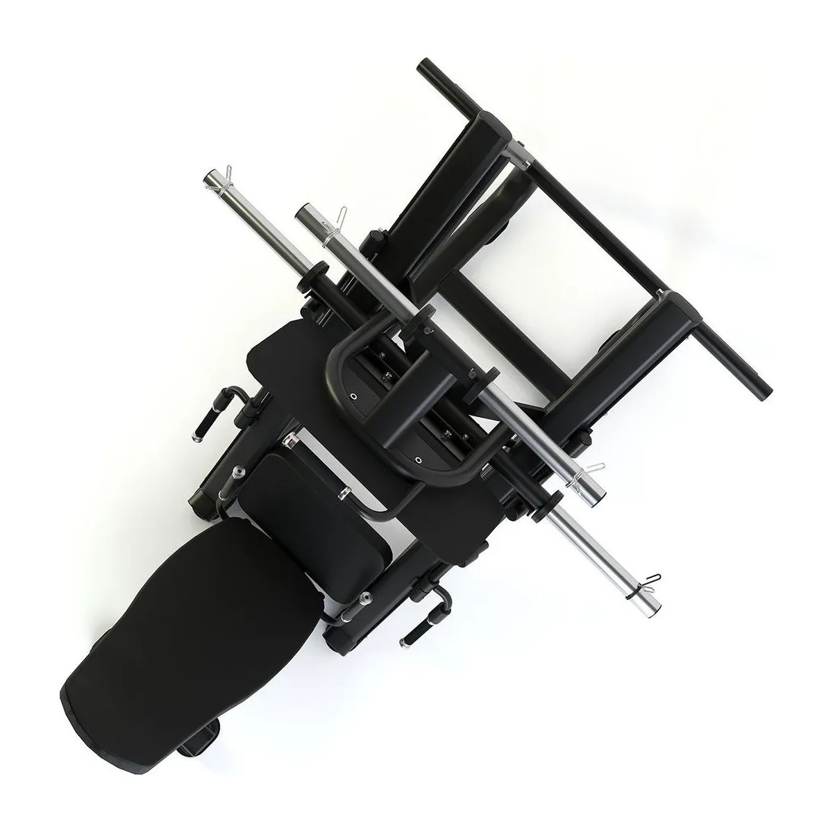 Pulse Fitness UK Club Line Plate-Loaded 45-Degree Leg Press (Black Upholstery), view 4