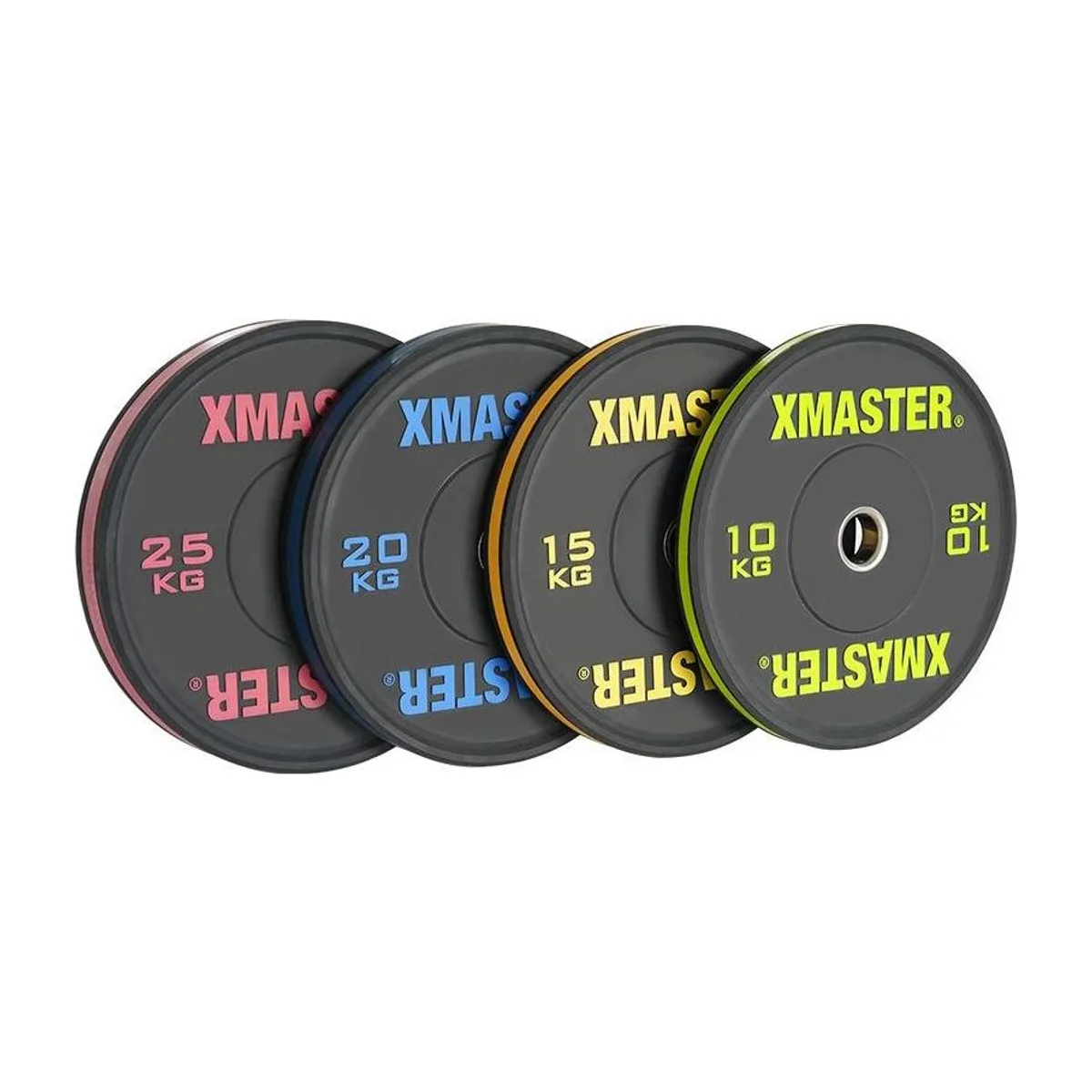 Xmaster Economic Bumper Plate Color Stripe 10kg, view 2
