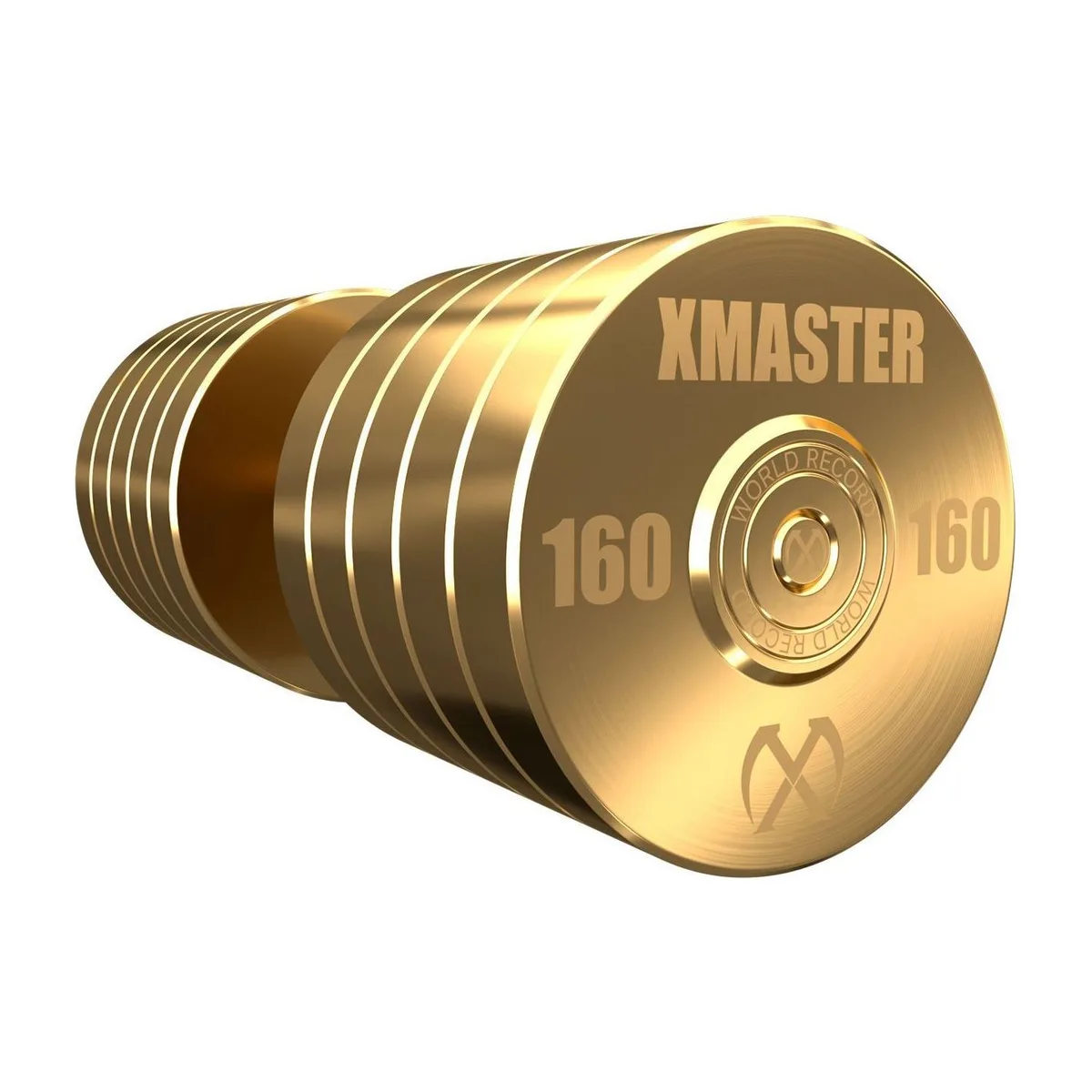 Xmaster 160KG Customized Gold Dumbbells, view 2