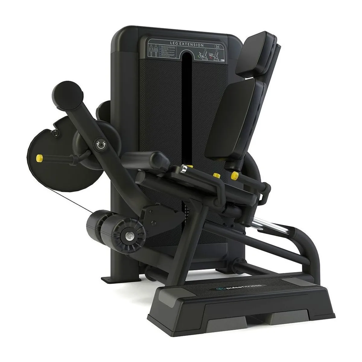Pulse Fitness UK Club Line Leg Extension Inclusive Carbon Upholstery