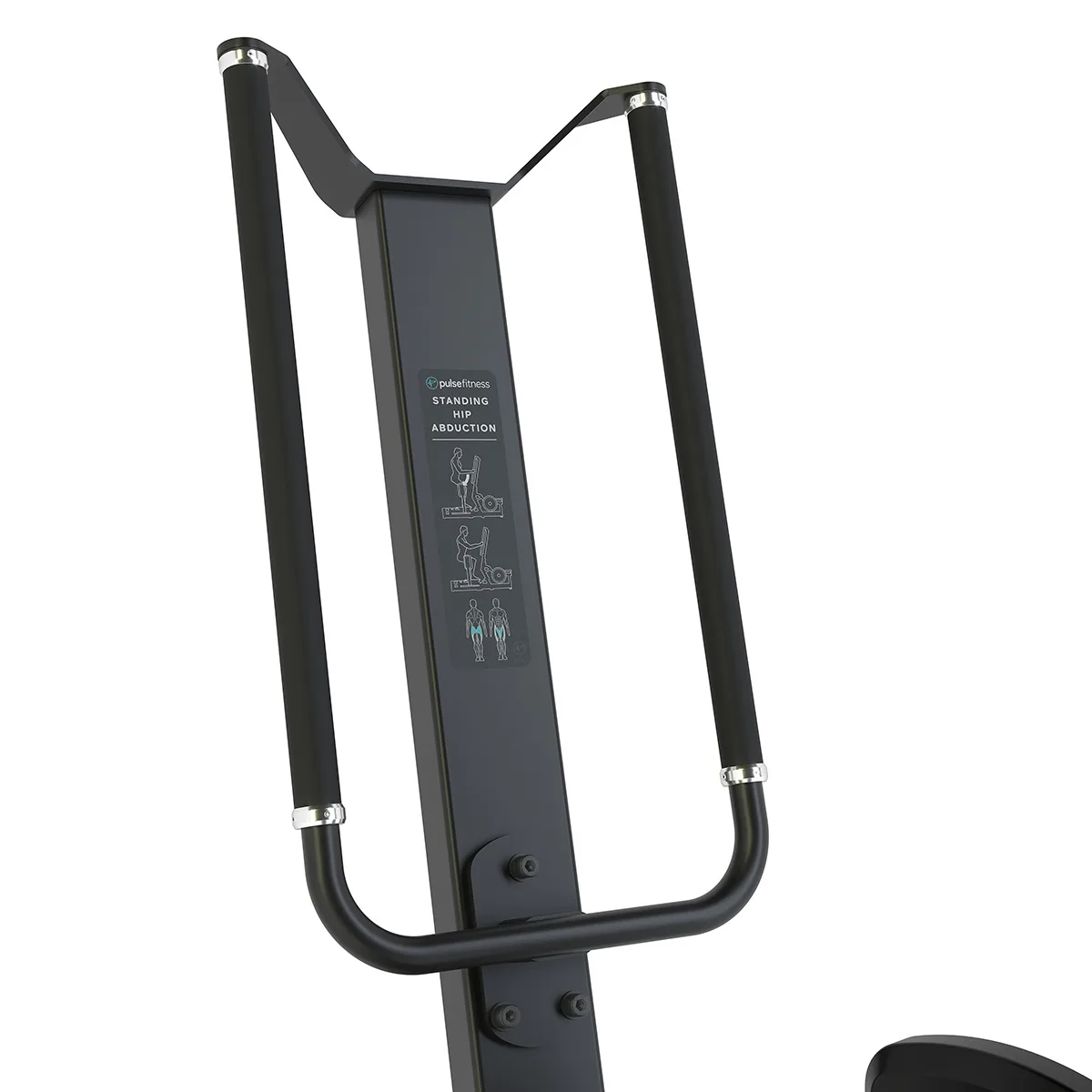 Pulse Fitness UK Club Line Plate-Loaded Standing Hip Abduction (Black Upholstery), view 5