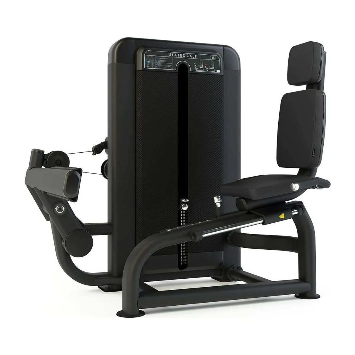Pulse Fitness UK Club Line Seated Calf Carbon Upholstery