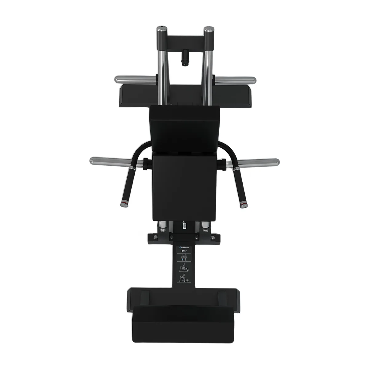 Pulse Fitness UK Club Line Plate-Loaded Calf Machine (Black Upholstery), view 2