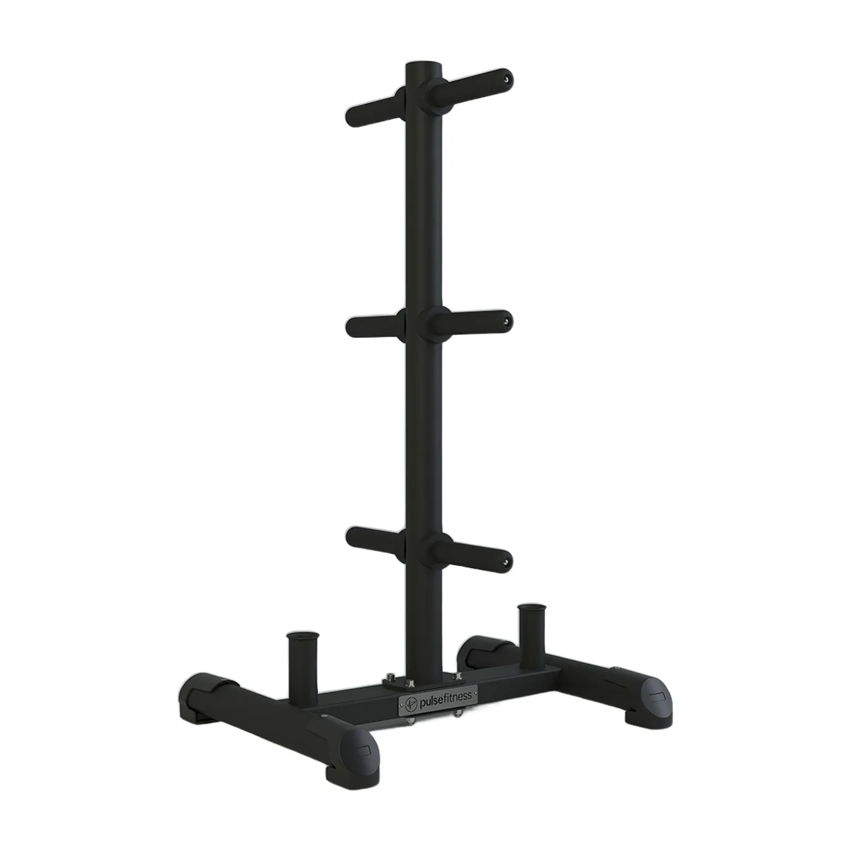 Pulse Fitness UK Classic Bumper Plate Weight Tree with Bar Storage