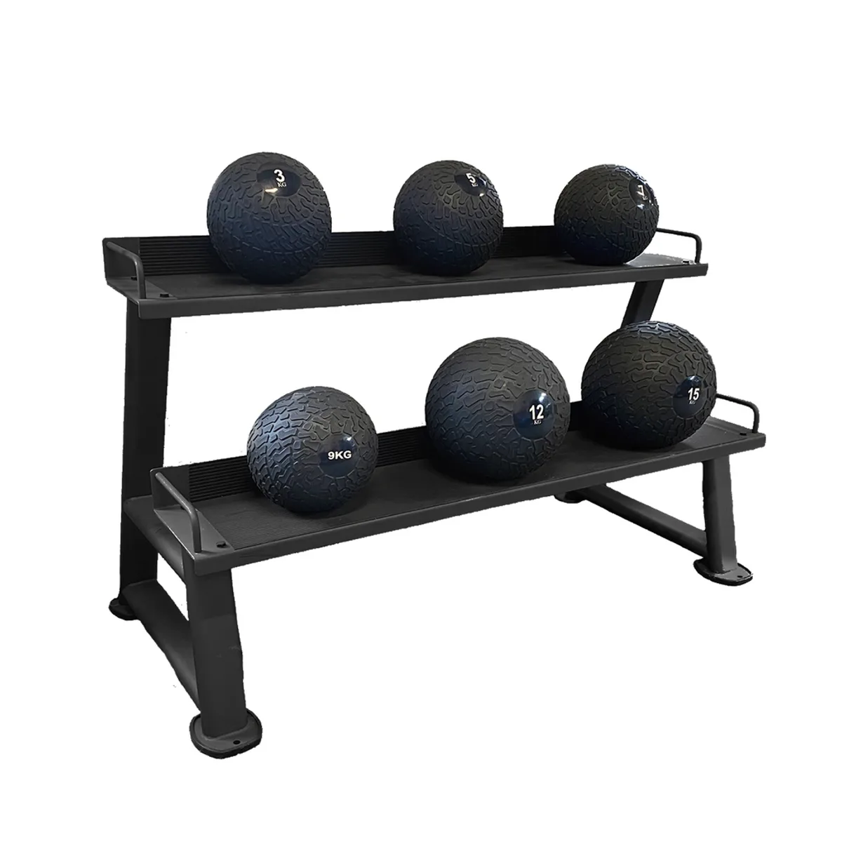 Pulse Fitness UK Classic Slam Ball Set on Rack (3-12kg)