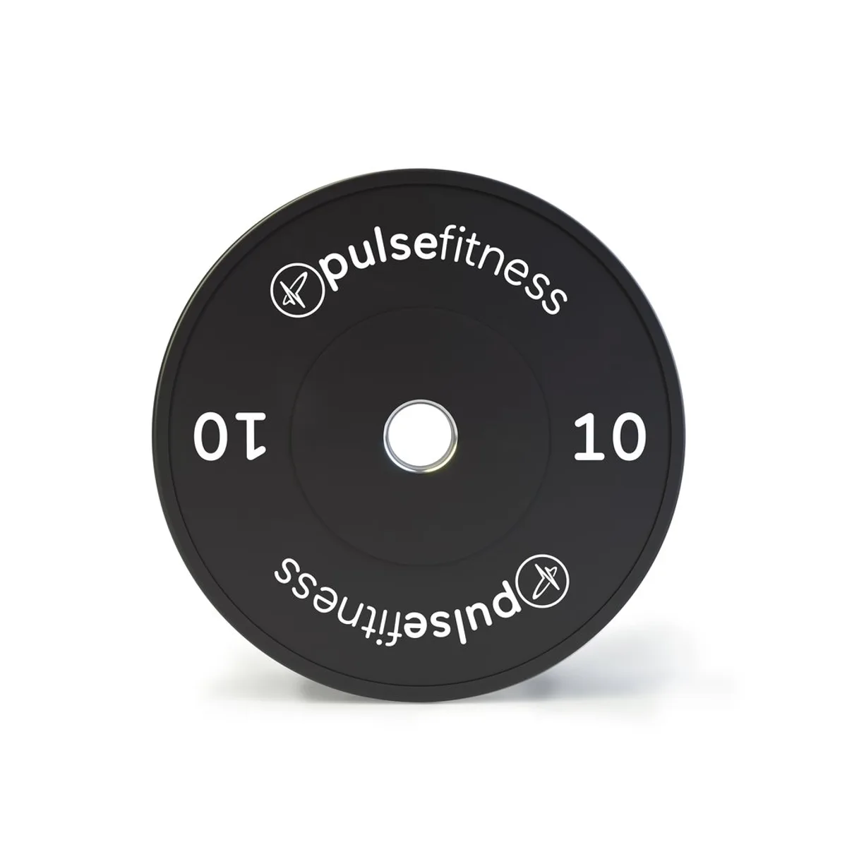 Pulse Fitness UK Classic Training Bumper Plate 10kg Black, view 2