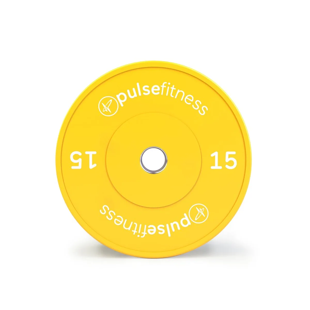 Pulse Fitness UK Classic Training Bumper Plate 15kg Yellow