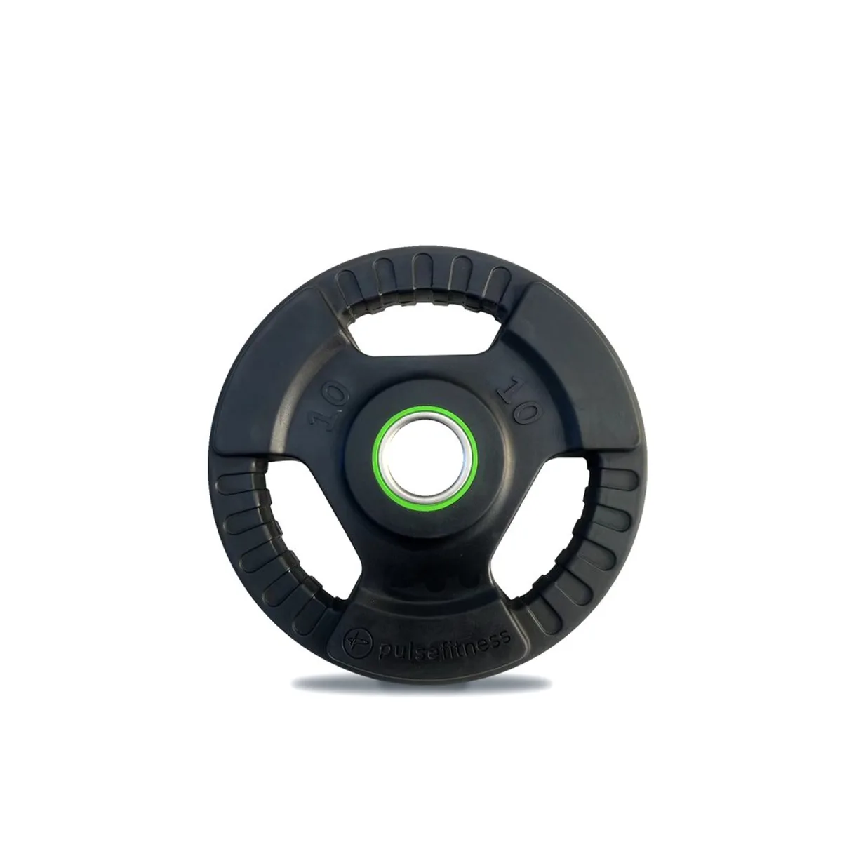 Pulse Fitness UK Classic Tri-Grip Rubber Olympic Plate 10kg