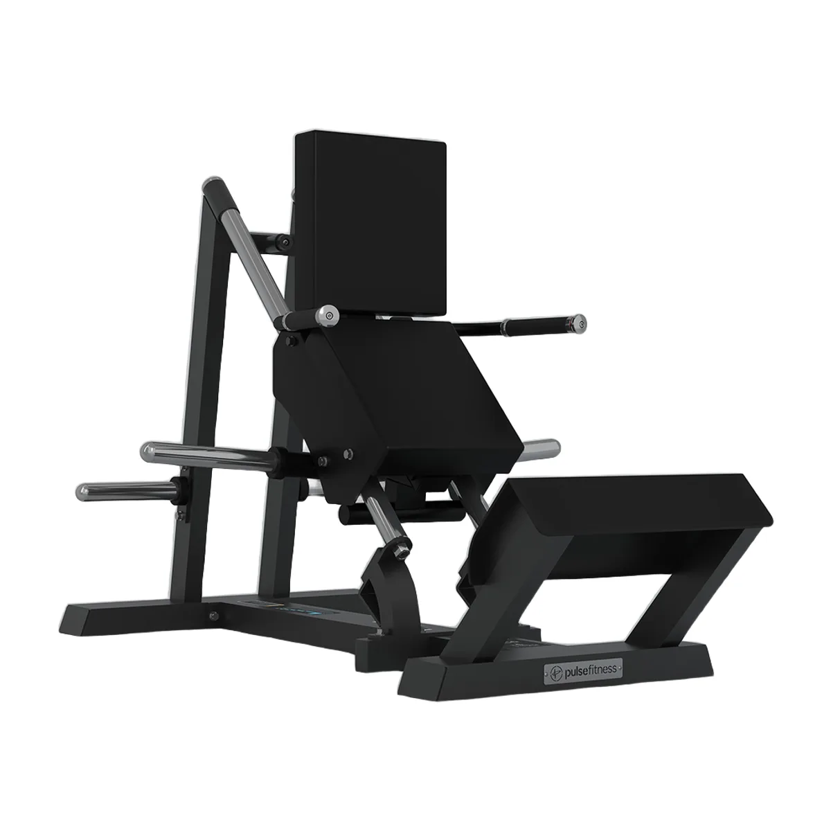 Pulse Fitness UK Club Line Plate-Loaded Calf Machine (Carbon Upholstery)