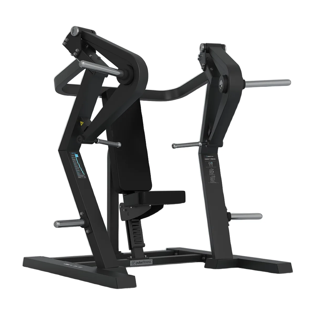 Pulse Fitness UK Club Line Plate-Loaded Chest Press (Carbon Upholstery)