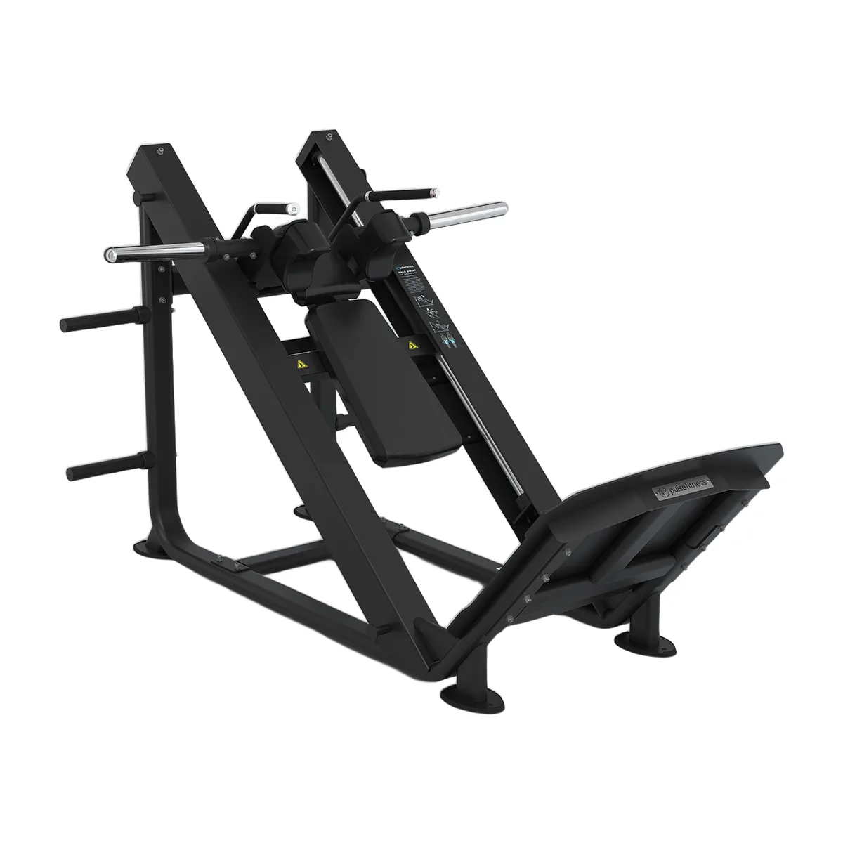 Pulse Fitness UK Club Line Plate-Loaded Hack Squat (Carbon Upholstery)