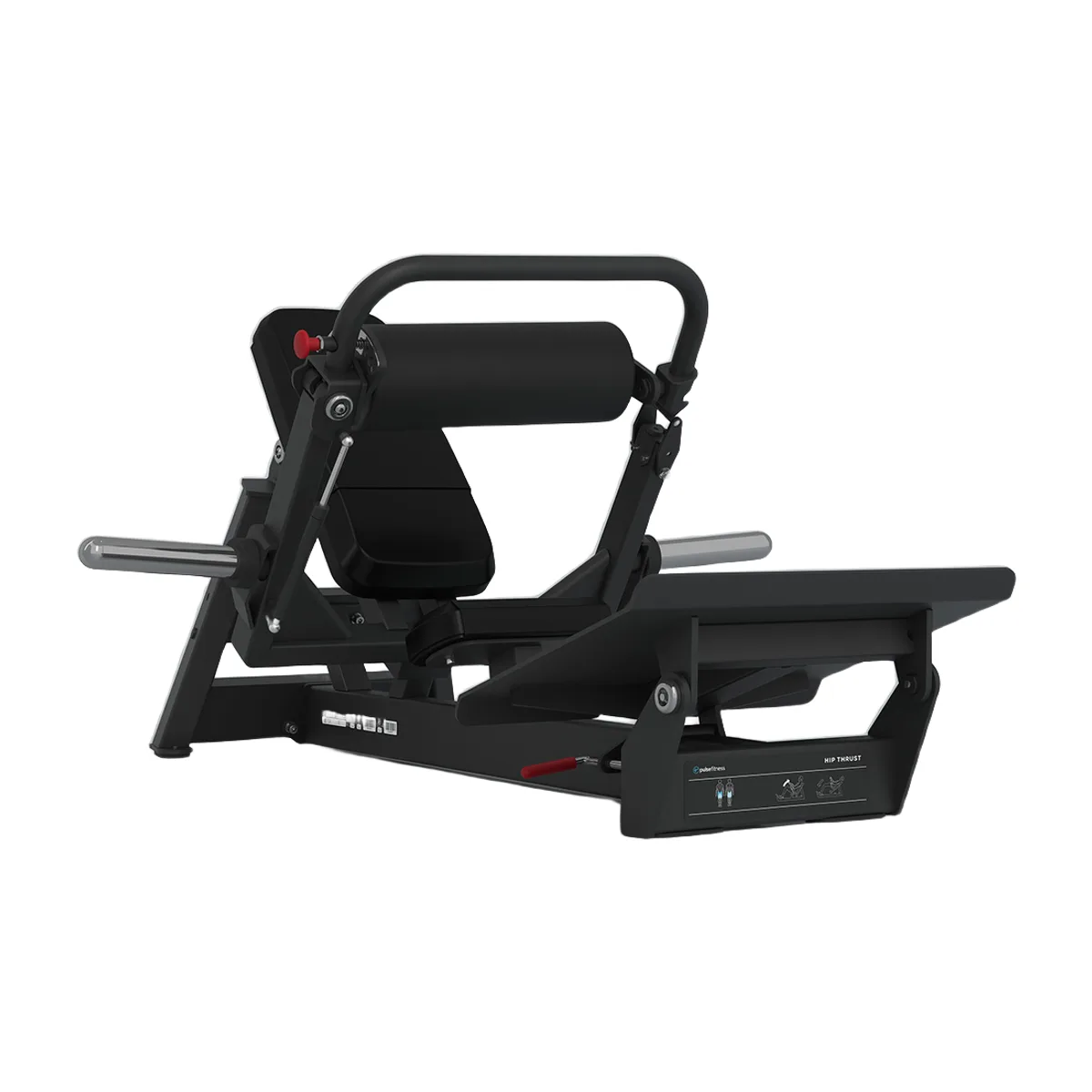 Pulse Fitness UK Premium Plate-Loaded Hip Thrust (Carbon Upholstery)