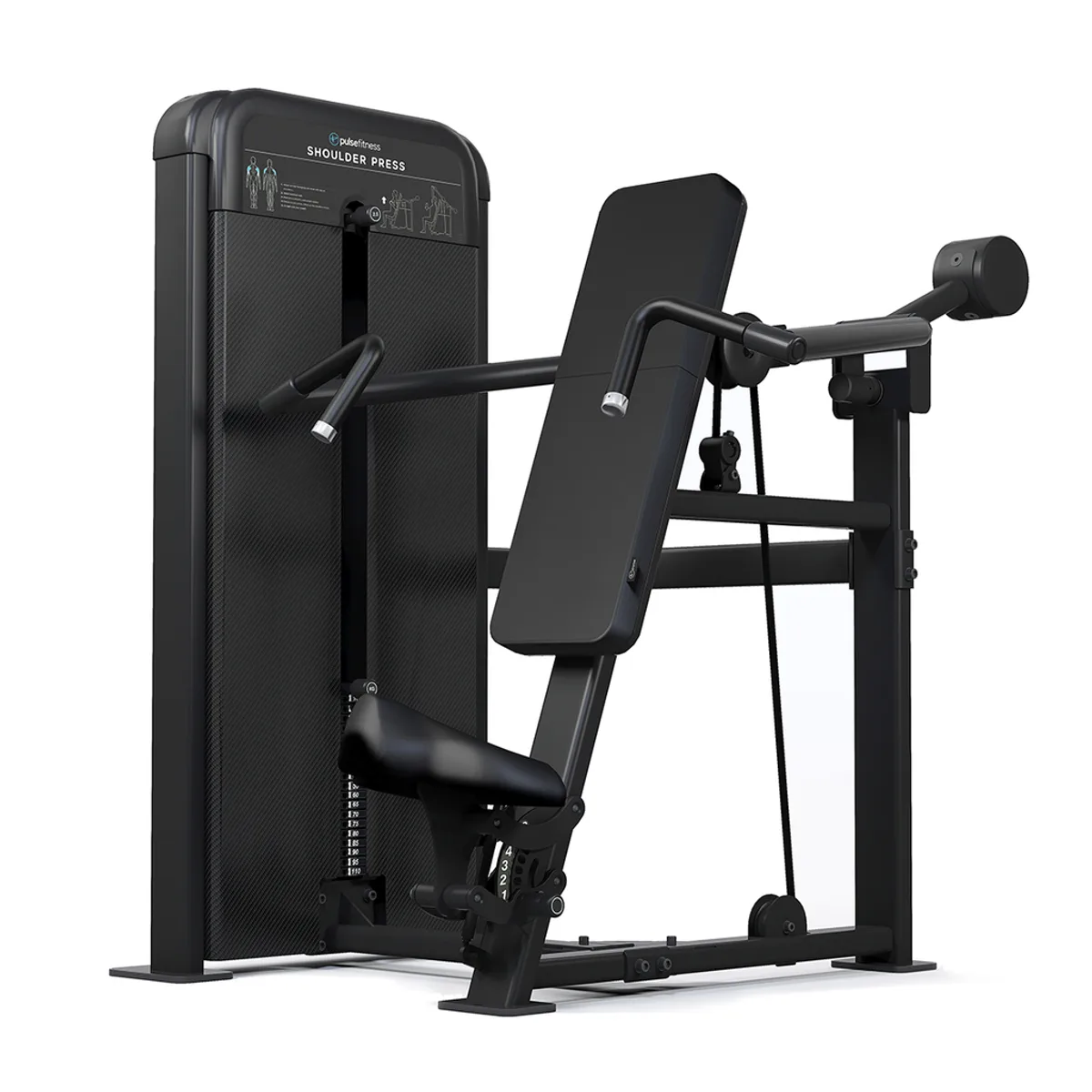 Pulse Fitness UK Premium Shoulder Press (10.1" Touch) 80kg Stack