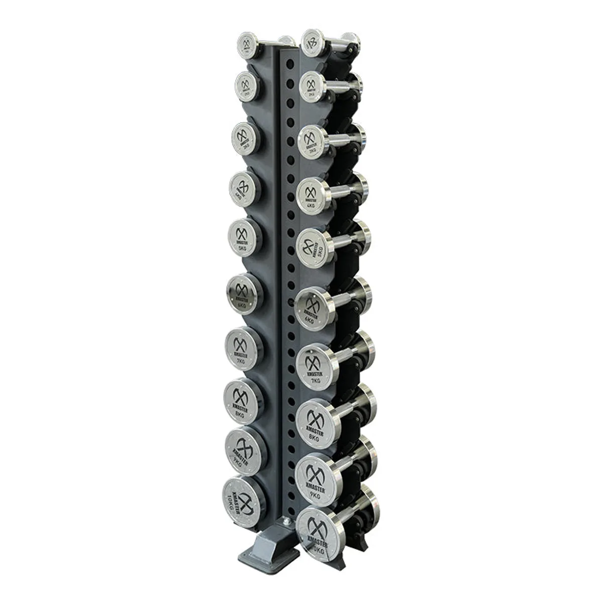 Xmaster Mini Chrome Steel Dumbbell 1KG 10KG with Rack