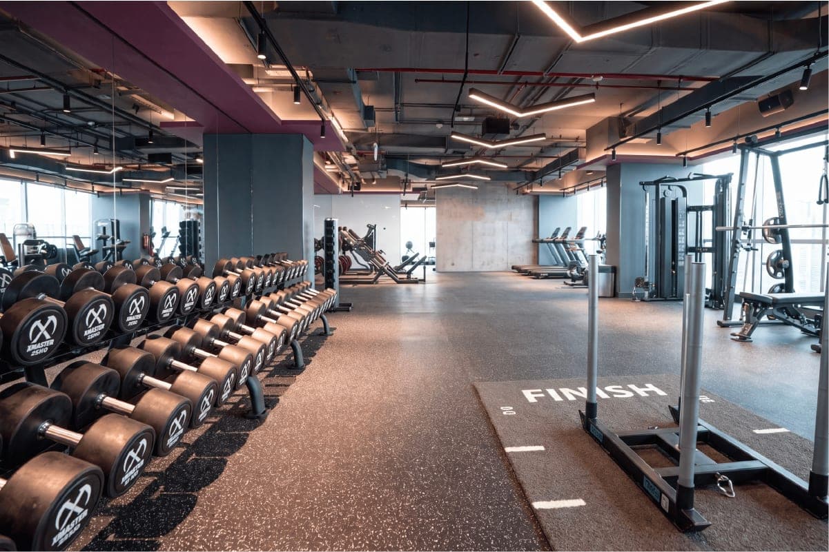 Odoo, Dubai: the cardio bay on an Equipt-installed floor