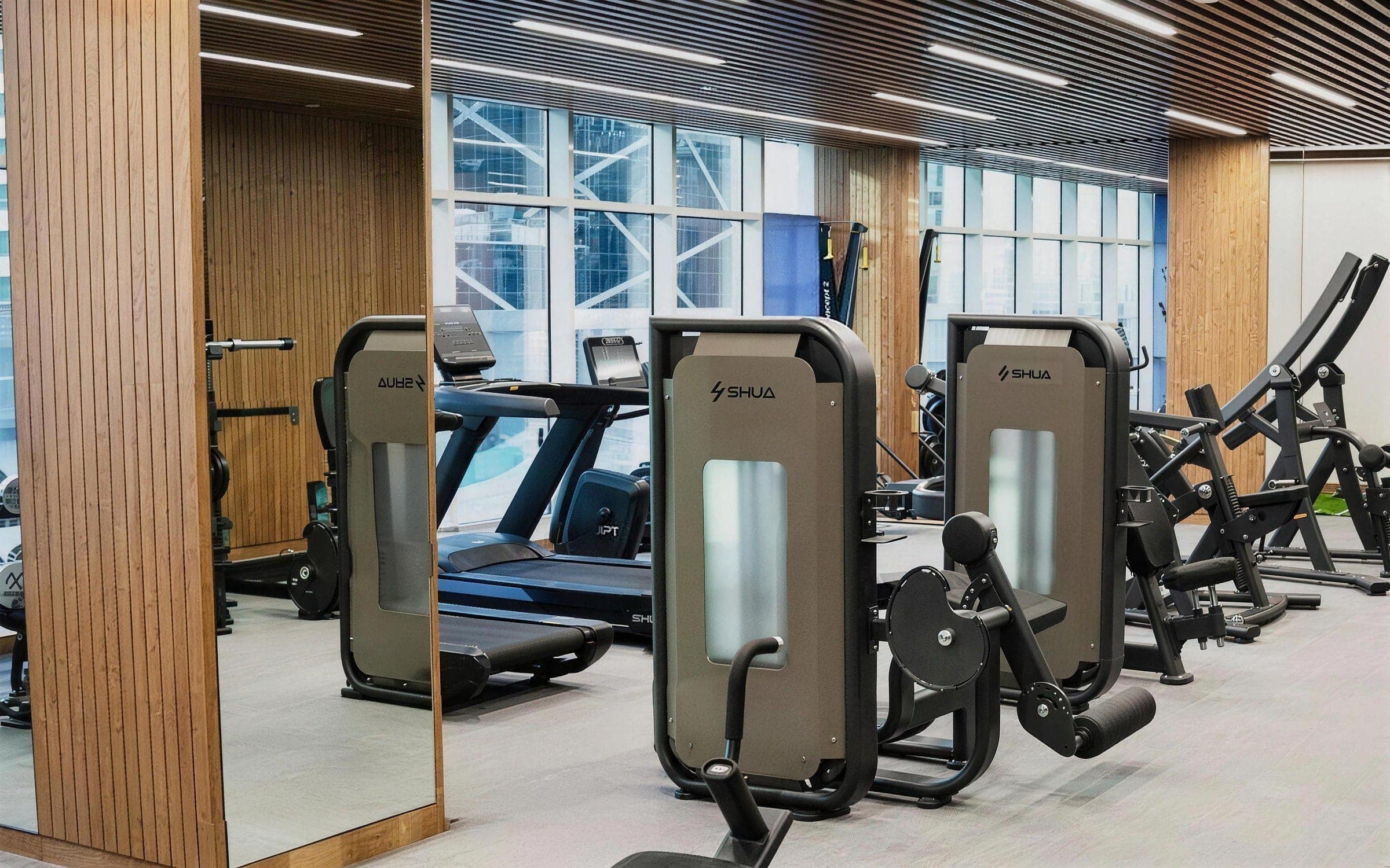 Tower 35. The West Bay residents' gym.