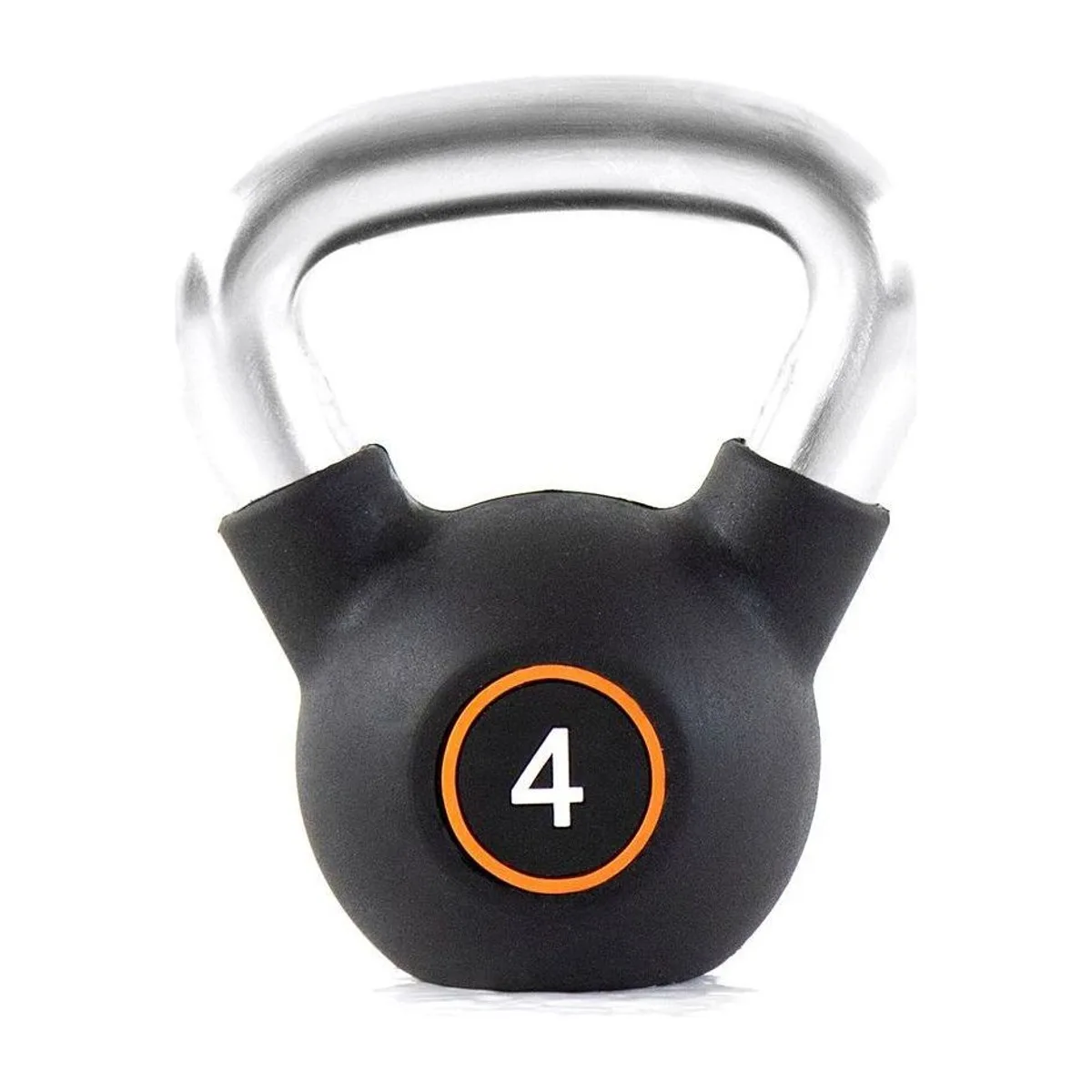 Pulse Fitness UK Club Line Rubber Kettlebell 4kg