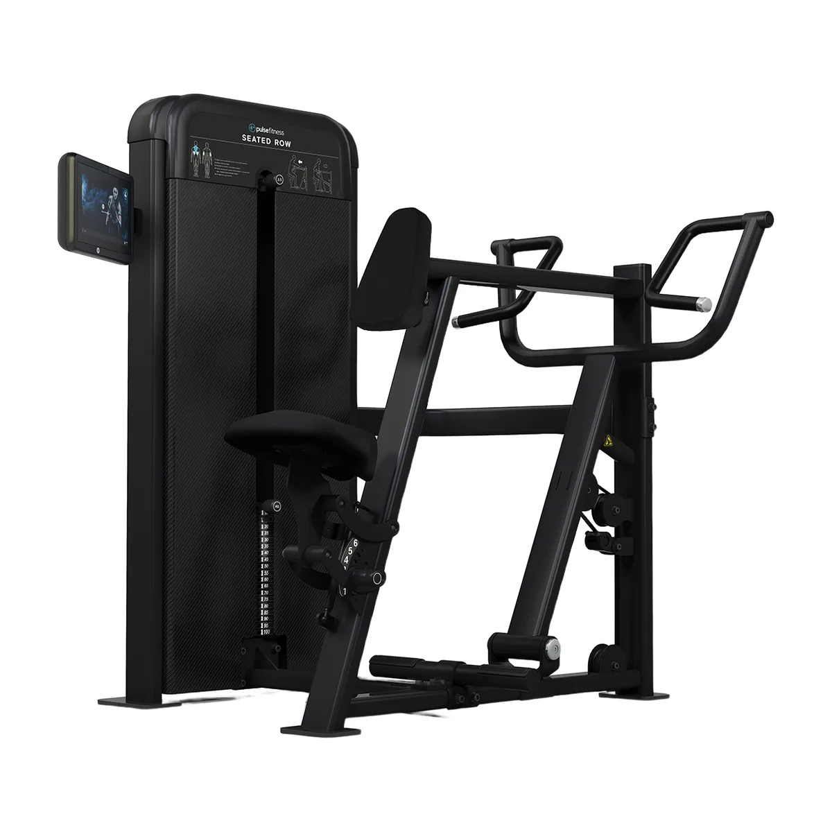 Pulse Fitness UK Premium Seated Row (10.1" Touch) 80kg Stack