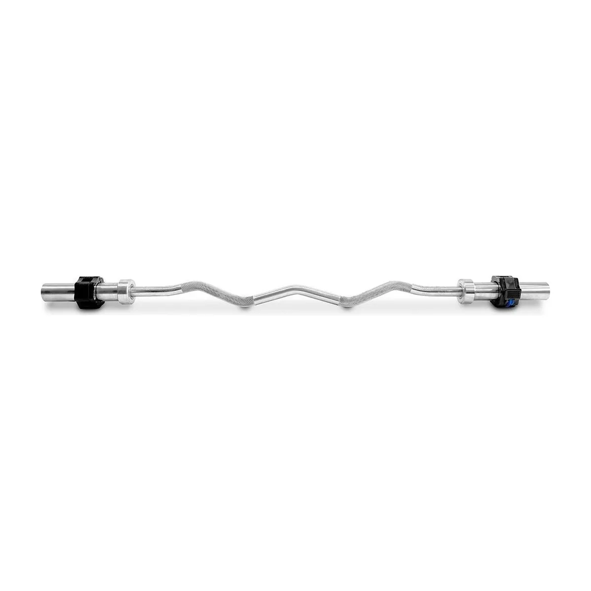 Pulse Fitness UK Club Line Olympic EZ Curl Bar with Clamp Collars