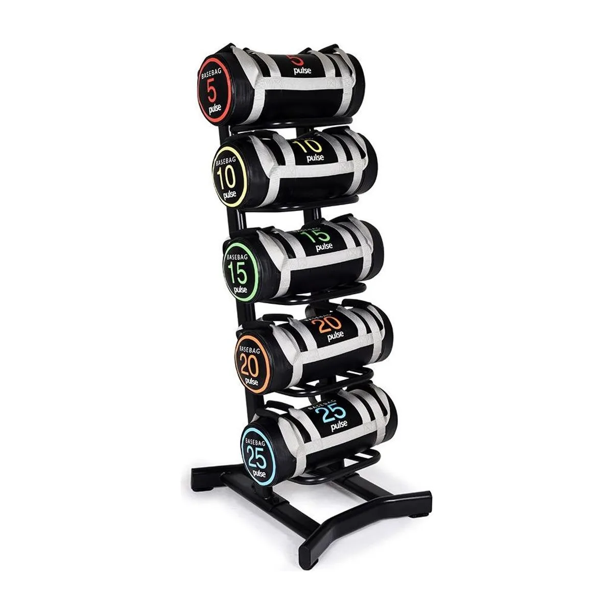 Pulse Fitness UK Club Line Basebag Set on Vertical Rack (5-25kg)